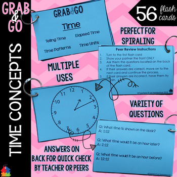 Preview of Time Grab & Go Flashcards