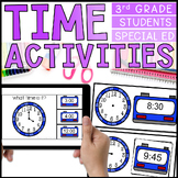 Time and Digital Clock Worksheets - Telling Time Task Card
