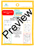 Time - Learning Activity Pockets Digital Download