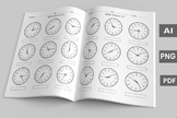 Time Learning Clocks Book 2023 KDP Vol 4