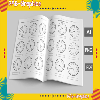 Preview of Time Learning Clocks Book | Time Learning Clock Routine Planner