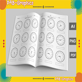 Time Learning Clocks Book | Time Learning Clock Routine Planner