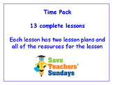 Time Lessons Bundle / Pack (13 Lessons for 1st to 2nd grade)