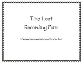 Time Lost Recording Form