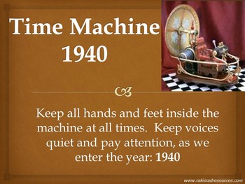 Preview of Time Machine: 1940 - Powerpoint Presentation