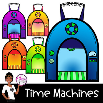 Preview of Time Machine Clip Art ~ FREEBIE!