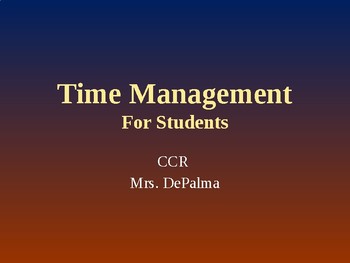 Preview of Time Management