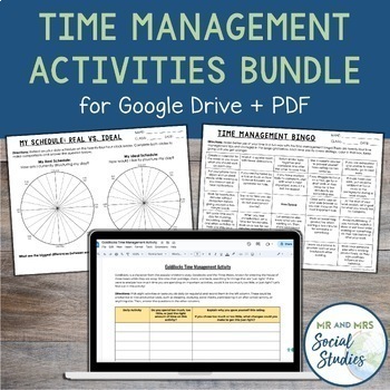 Preview of Time Management Activities and Worksheets for Middle and High School Students