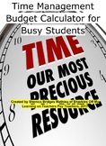 Time Management Budget Calculator for Busy Students