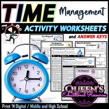 Preview of Time Management Activities | Time Management Worksheets