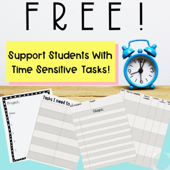 Preview of FREE | Students Time Management and Task Priority Support | Google Slides & PDF