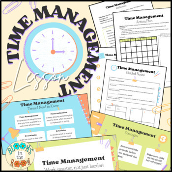 Preview of Time Management Lesson | Slides, Notes, Worksheets, Activity | CTE FCS FACS