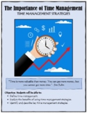 Time Management Lesson - Life Skills - Study Skills - Worksheets