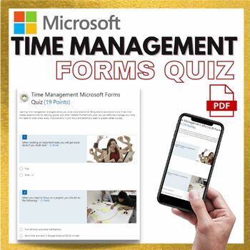 Preview of Time Management Microsoft Forms Quiz