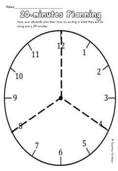 Time Management Planning Graphic Organizer by Teaching Terakoya