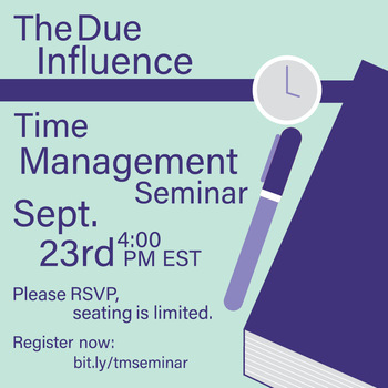 Preview of Time Management Seminar 9/23/2020 4pm