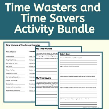 Preview of Time Management Skills: Time Wasters Activity