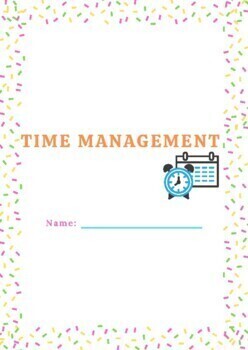Preview of Time Management Worksheet for Distance Learning Editable