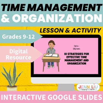 Preview of Time Management and Organization - High School Study Skills Lesson & Activities