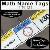 Time Math Name Tags