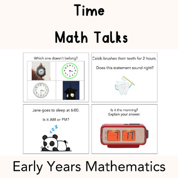 Preview of Time Maths Talk | Early Years