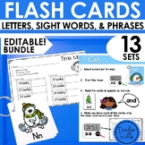 Editable Sight Words Flash Cards for Sight Word Games Plus