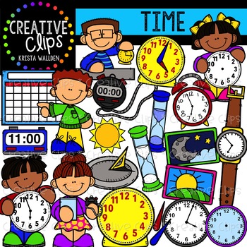 Preview of Time: Measurement Clipart {Creative Clips Clipart}