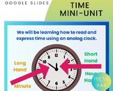 Time Mini-Unit - Grade 3 Ontario 2020 Math - Digital Googl