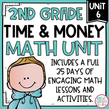 Preview of Time & Money Math Unit with Activities for SECOND GRADE