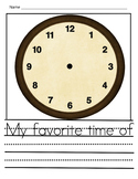 Time-My favorite time of the day is when...