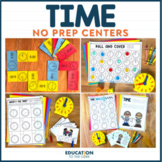 Time NO PREP Centers | Math Games