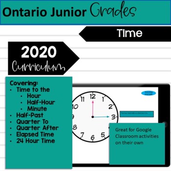 Preview of Time (New Ontario 2020 Math Curriculum)