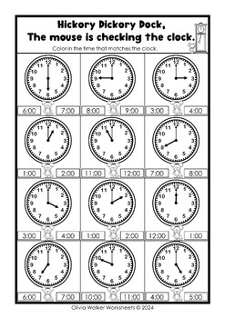 time o clock and half past worksheets printables digital analogue