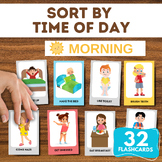 Time Of The Day: Teach Sorting Activity By Time/ 32 Cards 