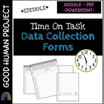 Preview of Time On Task Observation | Data Collection Form | Editable