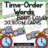 Time Order Transition Words Boom Task Cards