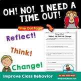 Time Out Sheet | Behavior Management | Classroom Management