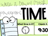 Time PowerPoint | Telling Time to the Hour and Half Hour