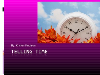 Preview of Time Powerpoint