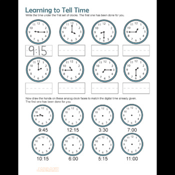 Preview of Time Practice/worksheet