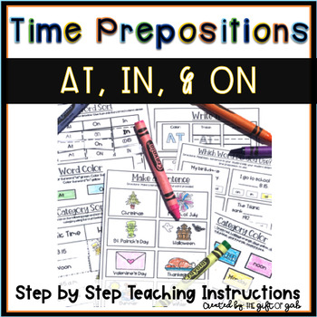 Preview of Teaching Time Prepositions, Grammar, and Syntax for Speech Therapy
