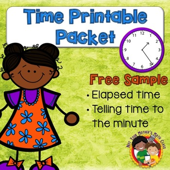 Preview of Telling Time and Elapsed Time Free Sample