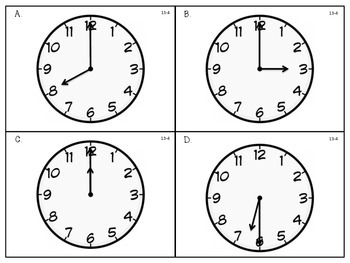 Preview of Time - Problem Solving: Using Data from a Table - First Grade enVision Math