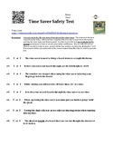 Time Saver Safety Training and Safety Test (w/ my video)