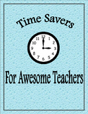 Time Savers for Awesome Teachers: Content Note Sheets