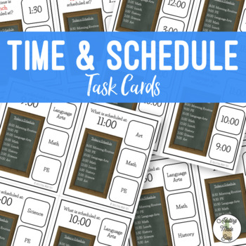 Preview of Time & Schedule Task Clip Cards