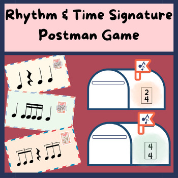 Preview of Time Signature and Rhythm Postman Game {Freebie}