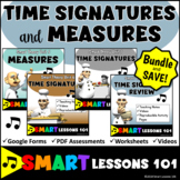 Time Signatures & Measures Music Theory Worksheets Tests V