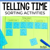 Telling Time Sorts - Half Past, Quarter After, and Quarter