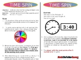 Time Spin - 2nd Grade Math Game  [CCSS 2.MD.C.7]